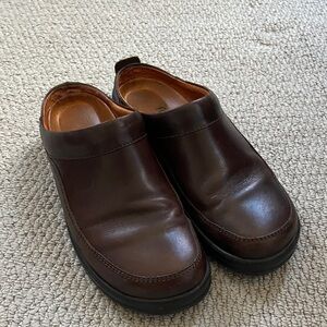 Birkenstock Footprints slip on leather clogs